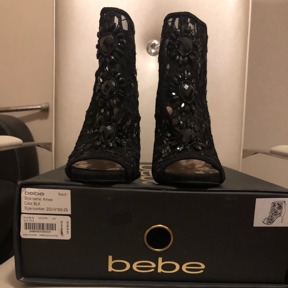 Black BeBe booties